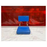 Blue Padded Folding Chair Seat Bleachers Blue Padded Folding Chair Seat Bleachers
