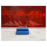 Blue Padded Folding Chair Seat Bleachers Blue Padded Folding Chair Seat Bleachers