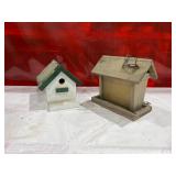 Wooden Bird House and Bird Feeder Set Wooden Bird House and Bird Feeder Set