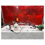 String Trimmers and 1-Gallon GroundWork Pump Sprayer String Trimmers and 1-Gallon GroundWork Pump Sprayer