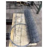 Wire Tomato Cages, Wire Fencing Roll, and Roll of Wire Wire Tomato Cages, Wire Fencing Roll, and Roll of Wire