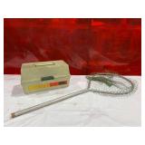 Plastic Tackle Box with Contents and Fishing Net Plastic Tackle Box with Contents and Fishing Net