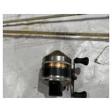 Vintage Fishing Poles and Min O Life Minnow Bucket Vintage Fishing Poles and Min O Life Minnow Bucket