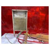 Flexible Flyer Wooden Sled with Washboard Flexible Flyer Wooden Sled with Washboard