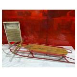 Flexible Flyer Wooden Sled with Washboard Flexible Flyer Wooden Sled with Washboard