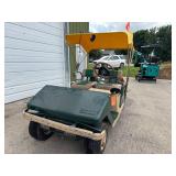 Cushman Golfster Electric Golf Cart with Yellow Canopy Cushman Golfster Electric Golf Cart with Yellow Canopy