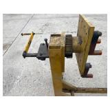 Yellow Engine Stand with Rotating Mount and Metal Casters Yellow Engine Stand with Rotating Mount and Metal Casters