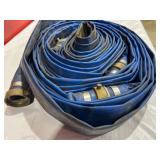 Blue Lay Flat Hose with Metal Fittings Blue Lay Flat Hose with Metal Fittings