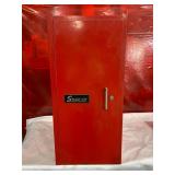 Empty Snap-on Red Metal Tool Storage Cabinet With Drawers Empty Snap-on Red Metal Tool Storage Cabinet With Drawers