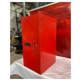 Empty Snap-on Red Metal Tool Storage Cabinet With Drawers Empty Snap-on Red Metal Tool Storage Cabinet With Drawers