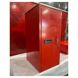 Empty Snap-on Red Metal Tool Storage Cabinet With Drawers Empty Snap-on Red Metal Tool Storage Cabinet With Drawers