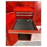 Empty Snap-on Red Metal Tool Storage Cabinet With Drawers Empty Snap-on Red Metal Tool Storage Cabinet With Drawers