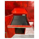 Empty Snap-on Red Metal Tool Storage Cabinet With Drawers Empty Snap-on Red Metal Tool Storage Cabinet With Drawers