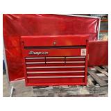 Snap-on Red Metal Tool Chest with Drawers and Socket Organizer Snap-on Red Metal Tool Chest with Drawers and Socket Organizer