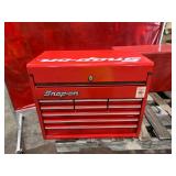 Snap-on Red Metal Tool Chest with Drawers and Socket Organizer Snap-on Red Metal Tool Chest with Drawers and Socket Organizer