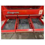 Snap-on Red Metal Tool Chest with Drawers and Socket Organizer Snap-on Red Metal Tool Chest with Drawers and Socket Organizer