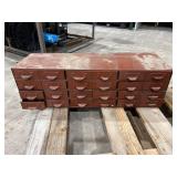 Metal Multi-Drawer Cabinet with Hardware Contents Metal Multi-Drawer Cabinet with Hardware Contents