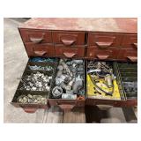 Metal Multi-Drawer Cabinet with Hardware Contents Metal Multi-Drawer Cabinet with Hardware Contents