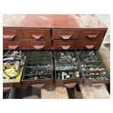 Metal Multi-Drawer Cabinet with Hardware Contents Metal Multi-Drawer Cabinet with Hardware Contents