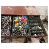Metal Multi-Drawer Cabinet with Hardware Contents Metal Multi-Drawer Cabinet with Hardware Contents