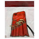Snap-on Hex Key Wrench Set in Red Pouch Snap-on Hex Key Wrench Set in Red Pouch