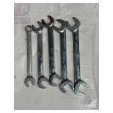 Five Snap-On Wrenches with Mixed Sizes Five Snap-On Wrenches with Mixed Sizes