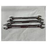 Three Snap-on Open-End Wrenches Three Snap-on Open-End Wrenches