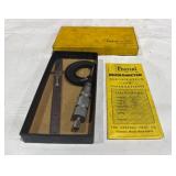Central Tool Co. Micrometer with Certification, Instructions, and Box Central Tool Co. Micrometer with Certification, Instructions, and Box