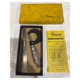Central Tool Co. Micrometer with Certification, Instructions, and Box Central Tool Co. Micrometer with Certification, Instructions, and Box