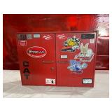 SnapOn Red Metal Locking Wall Mounted Tool Cabinet SnapOn Red Metal Locking Wall Mounted Tool Cabinet