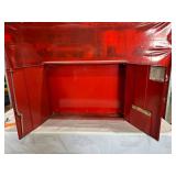 SnapOn Red Metal Locking Wall Mounted Tool Cabinet SnapOn Red Metal Locking Wall Mounted Tool Cabinet