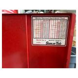 SnapOn Red Metal Locking Wall Mounted Tool Cabinet SnapOn Red Metal Locking Wall Mounted Tool Cabinet
