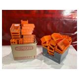 Orange Plastic Homak Stackable Storage Bins Orange Plastic Homak Stackable Storage Bins