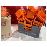 Orange Plastic Homak Stackable Storage Bins Orange Plastic Homak Stackable Storage Bins
