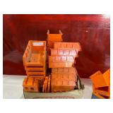 Orange Plastic Homak Stackable Storage Bins Orange Plastic Homak Stackable Storage Bins