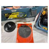 Blue Plastic Tool Box with Air Tools and Accessories Blue Plastic Tool Box with Air Tools and Accessories