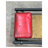 Wooden Mechanics Creeper with Red Headrest and Metal Frame Wooden Mechanics Creeper with Red Headrest and Metal Frame