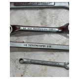 Wrenches Including SnapOn, Craftsman, Proto, and Indestro Wrenches Including SnapOn, Craftsman, Proto, and Indestro