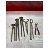 Seven Mixed Hand Tools Including Pliers and Nippers Seven Mixed Hand Tools Including Pliers and Nippers