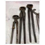 Seven Mixed Hand Tools Including Pliers and Nippers Seven Mixed Hand Tools Including Pliers and Nippers