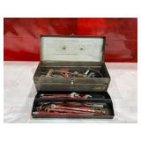 Metal Toolbox With Assorted Hand Tools Included  Metal Toolbox With Assorted Hand Tools IncludedÂ
