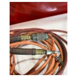 Orange and Red Pneumatic Hoses with Connectors Orange and Red Pneumatic Hoses with Connectors