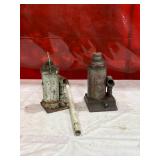 Two Hydraulic Bottle Jacks Two Hydraulic Bottle Jacks