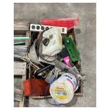Box Lot of Mixed Tools and Automotive Components Box Lot of Mixed Tools and Automotive Components
