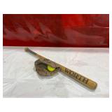 Worth Wooden Baseball Bat with Leather Glove and Ball Worth Wooden Baseball Bat with Leather Glove and Ball