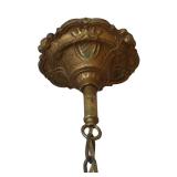 Antique Metal Ornate 3-Light Hanging Ceiling Fixture