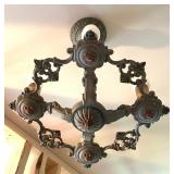 Vintage Ornate 4-Light Ceiling Fixture