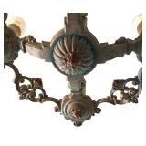 Vintage Ornate 4-Light Ceiling Fixture