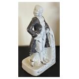 Pair of Vintage Porcelain Man and Woman Bookends