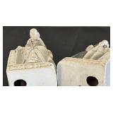 Pair of Vintage Porcelain Man and Woman Bookends